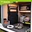 Trizand Inklapbare campingstoel zwart 59 x 70 x 91 cm voor camping tuin en outdoor gebruik