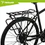 Trizand Zwarte aluminium fietsbagagedrager tot 25 kg voor 24-29 inch fietsen met schijfremmen
