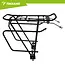 Trizand Zwarte aluminium fietsbagagedrager tot 25 kg voor 24-29 inch fietsen met schijfremmen