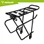 Trizand Zwarte aluminium fietsbagagedrager tot 25 kg voor 24-29 inch fietsen met schijfremmen