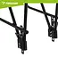 Trizand Zwarte aluminium fietsbagagedrager tot 25 kg voor 24-29 inch fietsen met schijfremmen