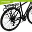 Trizand Zwarte aluminium fietsbagagedrager tot 25 kg voor 24-29 inch fietsen met schijfremmen