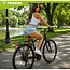 Trizand Zwarte aluminium fietsbagagedrager tot 25 kg voor 24-29 inch fietsen met schijfremmen