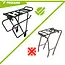Trizand Zwarte aluminium fietsbagagedrager tot 25 kg voor 24-29 inch fietsen met schijfremmen