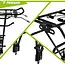 Trizand Zwarte aluminium fietsbagagedrager tot 25 kg voor 24-29 inch fietsen met schijfremmen