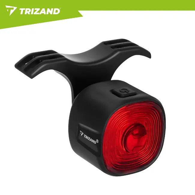 Trizand Rode LED fietslamp achterlicht compact en eenvoudig te monteren voor veilig fietsen in het donker