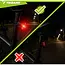 Trizand Rode LED fietslamp achterlicht compact en eenvoudig te monteren voor veilig fietsen in het donker