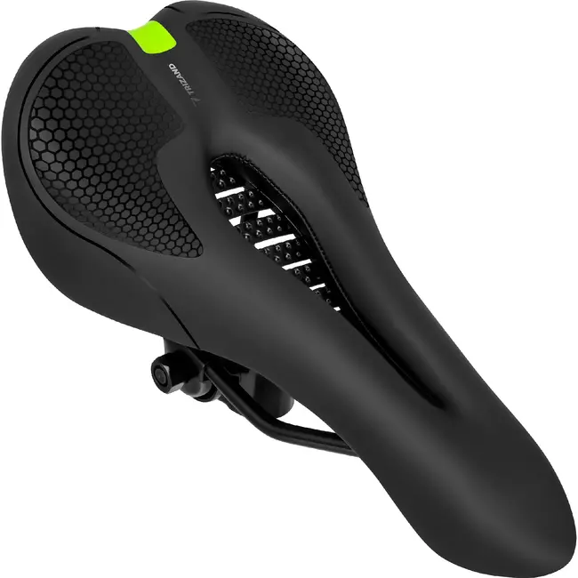 Trizand Comfortabel fietszadel 28 x 14 cm zwart met ergonomische vorm, ventilatie en demping voor stadsfiets