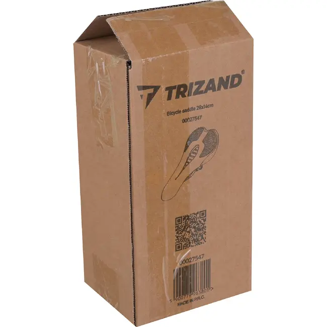 Trizand Comfortabel fietszadel 28 x 14 cm zwart met ergonomische vorm, ventilatie en demping voor stadsfiets