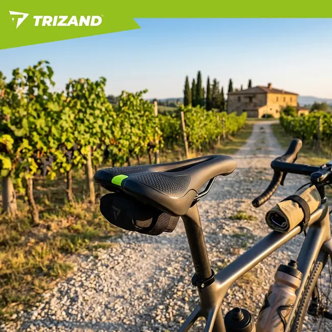 Trizand Comfortabel fietszadel 28 x 14 cm zwart met ergonomische vorm, ventilatie en demping voor stadsfiets