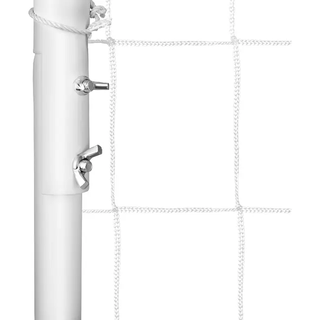 Trizand Metalen voetbalgoal 213 x 150 x 90 cm wit met net, haringen en montagekit voor training in de tuin