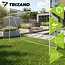 Trizand Metalen voetbalgoal 213 x 150 x 90 cm wit met net, haringen en montagekit voor training in de tuin