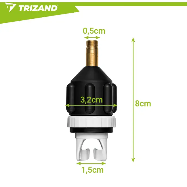 Trizand Ventiel adapter voor SUP board en paddleboard pomp voor eenvoudig en snel oppompen