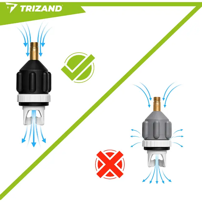 Trizand Ventiel adapter voor SUP board en paddleboard pomp voor eenvoudig en snel oppompen