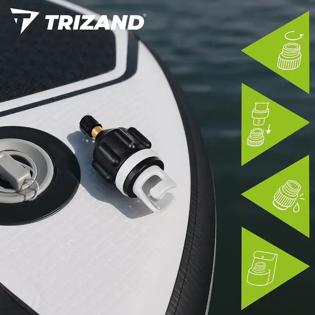 Trizand Ventiel adapter voor SUP board en paddleboard pomp voor eenvoudig en snel oppompen
