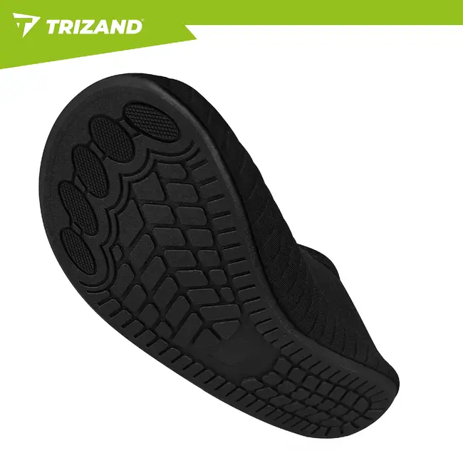 Trizand Zwarte waterschoenen maat 43 voor strand zwembad en watersport met antislip zool en comfortabele pasvorm