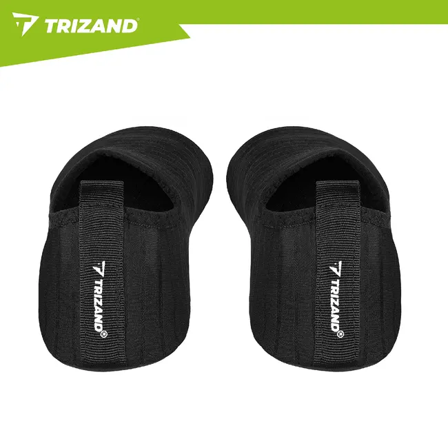 Trizand Zwarte waterschoenen maat 43 voor strand zwembad en watersport met antislip zool en comfortabele pasvorm