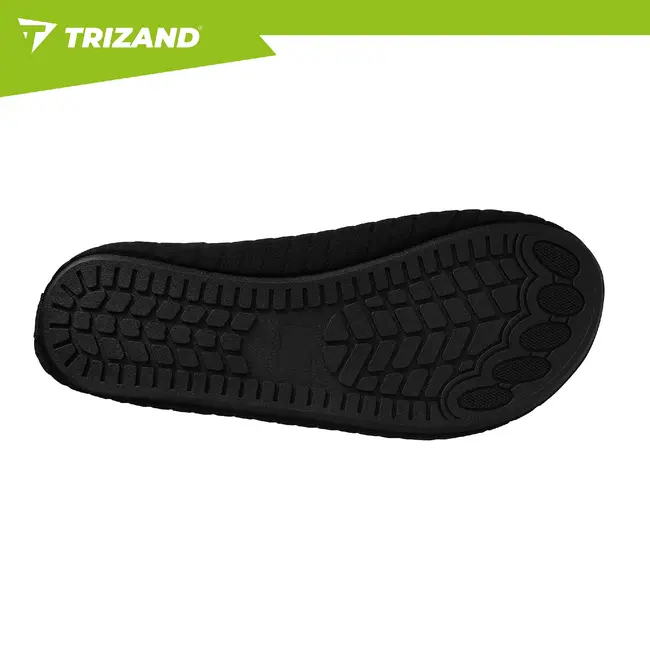 Trizand Zwarte waterschoenen maat 41 voor strand zwembad en watersport met antislip zool en comfortabele pasvorm