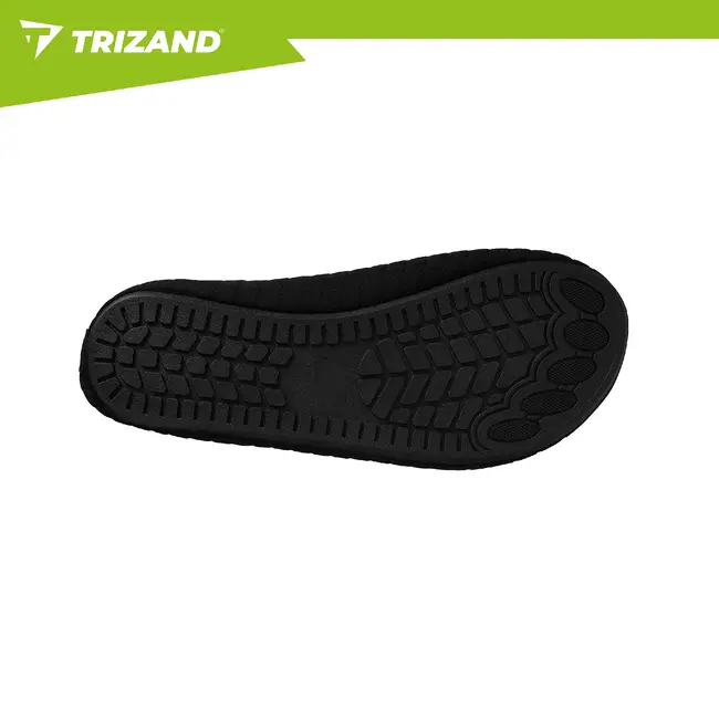 Trizand Zwarte waterschoenen maat 40 voor strand zwembad en watersport met antislip zool en comfortabele pasvorm