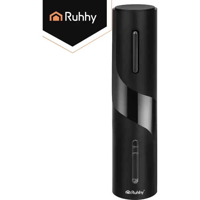 Ruhhy Automatische elektrische wijnopener 48 × 215 mm met USB-C kabel, wijnschenker, vacuümstop en foliesnijder