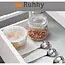 Ruhhy Transparant witte antislip lade mat 300 x 50 cm voor keuken, kast en opberglades in huis