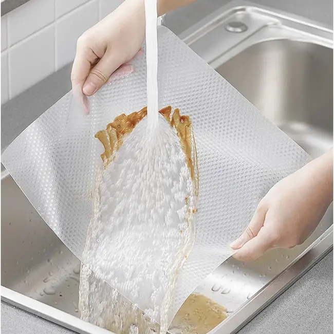 Ruhhy Transparant witte antislip lade mat 300 x 50 cm voor keuken, kast en opberglades in huis