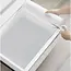 Ruhhy Transparant witte antislip lade mat 300 x 50 cm voor keuken, kast en opberglades in huis
