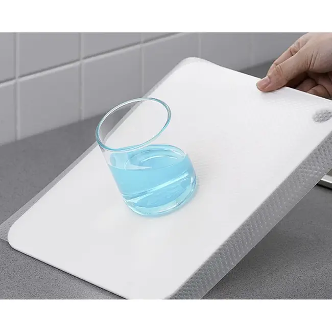 Ruhhy Transparant witte antislip lade mat 300 x 50 cm voor keuken, kast en opberglades in huis