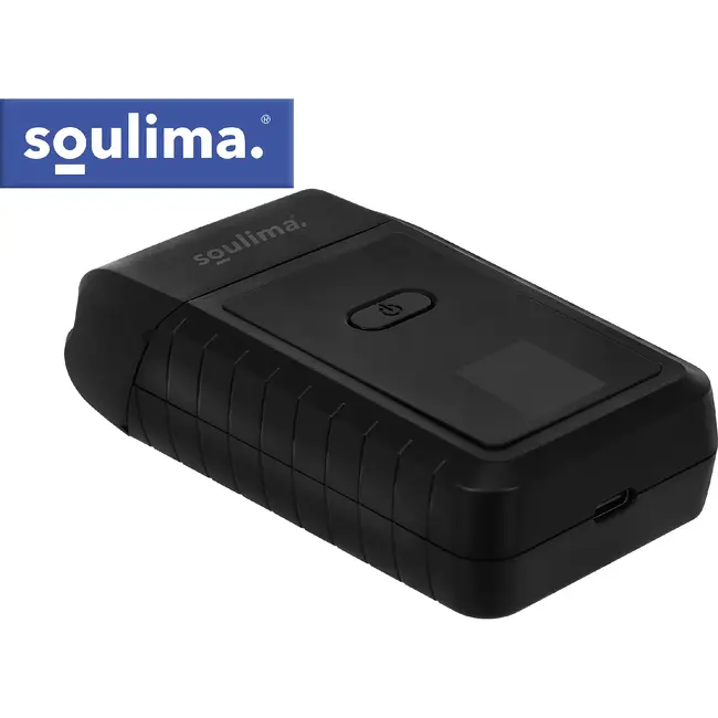 Soulima Compact baardscheerapparaat met 2 folies, 2 roestvrijstalen messen, LED-display, USB-C, IPX4 en lithium accu voor reizen