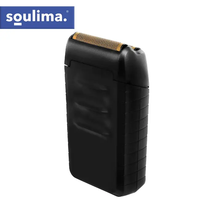 Soulima Compact baardscheerapparaat met 2 folies, 2 roestvrijstalen messen, LED-display, USB-C, IPX4 en lithium accu voor reizen