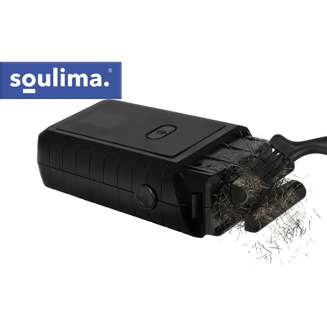 Soulima Compact baardscheerapparaat met 2 folies, 2 roestvrijstalen messen, LED-display, USB-C, IPX4 en lithium accu voor reizen