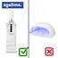 Soulima Draagbare UV LED nagellamp 3 W met 30 en 60 seconden standen, LCD-display, USB-C en houder voor hybride lak