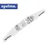 Soulima Nagelvijlen 100 stuks 100/180 grijs zebra, smalle bootvorm met verstevigde kern voor manicure en pedicure