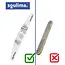 Soulima Nagelvijlen 100 stuks 100/180 grijs zebra, smalle bootvorm met verstevigde kern voor manicure en pedicure