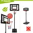 Trizand Staande basketbalpaal 259 cm met verstelbare ringhoogte 150 tot 210 cm, vulbare voet, bord, net en bal