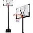 Trizand Verstelbare basketbalpaal 135-305 cm met 112,5 x 71 cm bord, 45 cm ring, wielen en 50 liter basis voor thuisgebruik