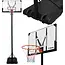 Trizand Verstelbare basketbalpaal 135-305 cm met 112,5 x 71 cm bord, 45 cm ring, wielen en 50 liter basis voor thuisgebruik