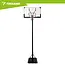 Trizand Verstelbare basketbalpaal 135-305 cm met 112,5 x 71 cm bord, 45 cm ring, wielen en 50 liter basis voor thuisgebruik