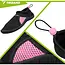Trizand Zwart roze waterschoenen maat 37 met 5 mm antislipzool, sneldrogend materiaal en trekkoord voor strand en zwembad
