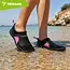 Trizand Zwart roze waterschoenen maat 38 met 5 mm antislipzool, ventilerend gaas en trekkoord voor strand, zwembad en watersport