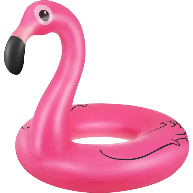 Trizand Opblaasbare flamingo zwemband 102 cm van PVC voor zwembad, strand en vakantie met maximale belasting 150 kg