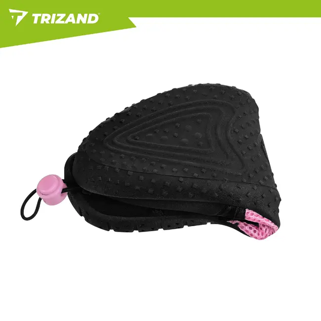 Trizand Zwart roze waterschoenen maat 39 met 5 mm antislipzool, sneldrogende mesh en trekkoord voor strand en zwembad