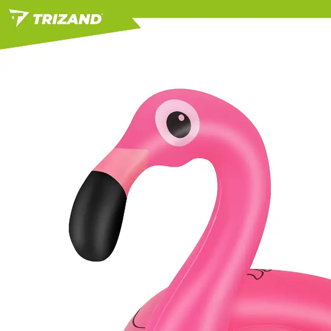 Trizand Opblaasbare flamingo zwemband 102 cm van PVC voor zwembad, strand en vakantie met maximale belasting 150 kg