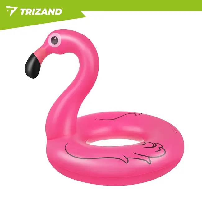 Trizand Opblaasbare flamingo zwemband 102 cm van PVC voor zwembad, strand en vakantie met maximale belasting 150 kg