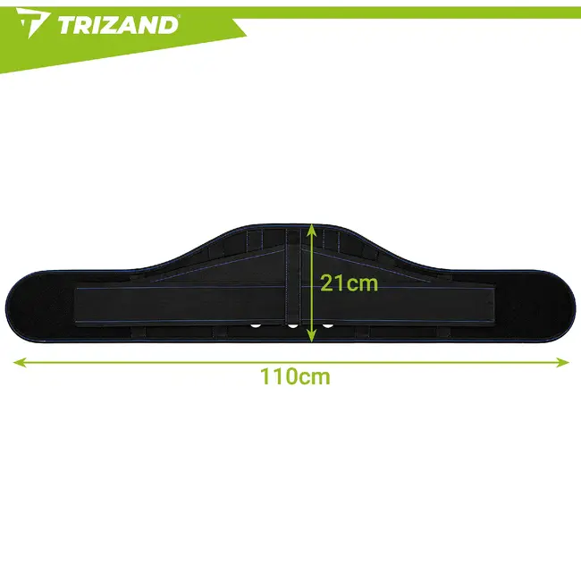 Trizand Verstelbare rugondersteuningsband 110 cm met 24 magneten, klittenband en aluminium versteviging voor onderrug