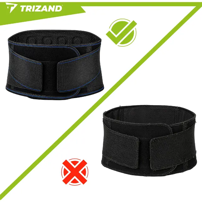 Trizand Verstelbare rugondersteuningsband 110 cm met 24 magneten, klittenband en aluminium versteviging voor onderrug