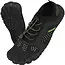 Trizand Zwarte waterschoenen maat 45 met 5 mm antislipzool, flexibele pasvorm en trekkoord voor strand en watersport