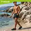 Trizand Zwarte waterschoenen maat 45 met 5 mm antislipzool, flexibele pasvorm en trekkoord voor strand en watersport