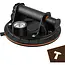 Bigstren Vacuüm zuignapset zwart 200 mm, set van 2 met pomp, drukmeter, koffer en grip voor gladde oppervlakken tot 200 kg per stuk