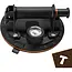 Bigstren Vacuüm zuignapset zwart 200 mm, set van 2 met pomp, drukmeter, koffer en grip voor gladde oppervlakken tot 200 kg per stuk